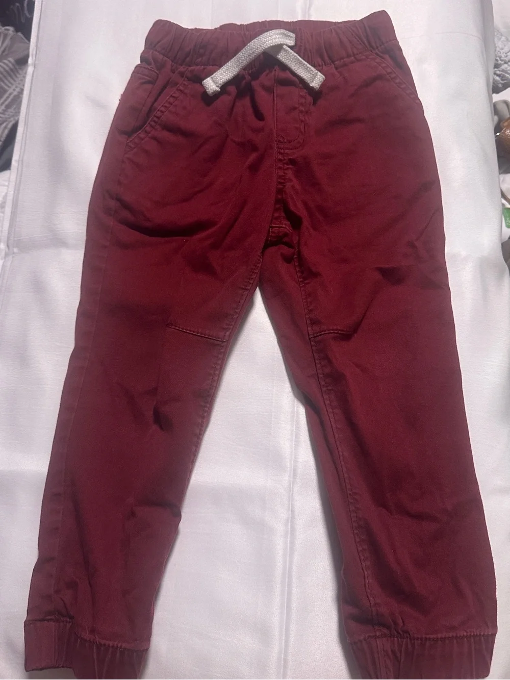 Cat & Jack Toddler Boys Burgundy Jogger Pants – Size 3T